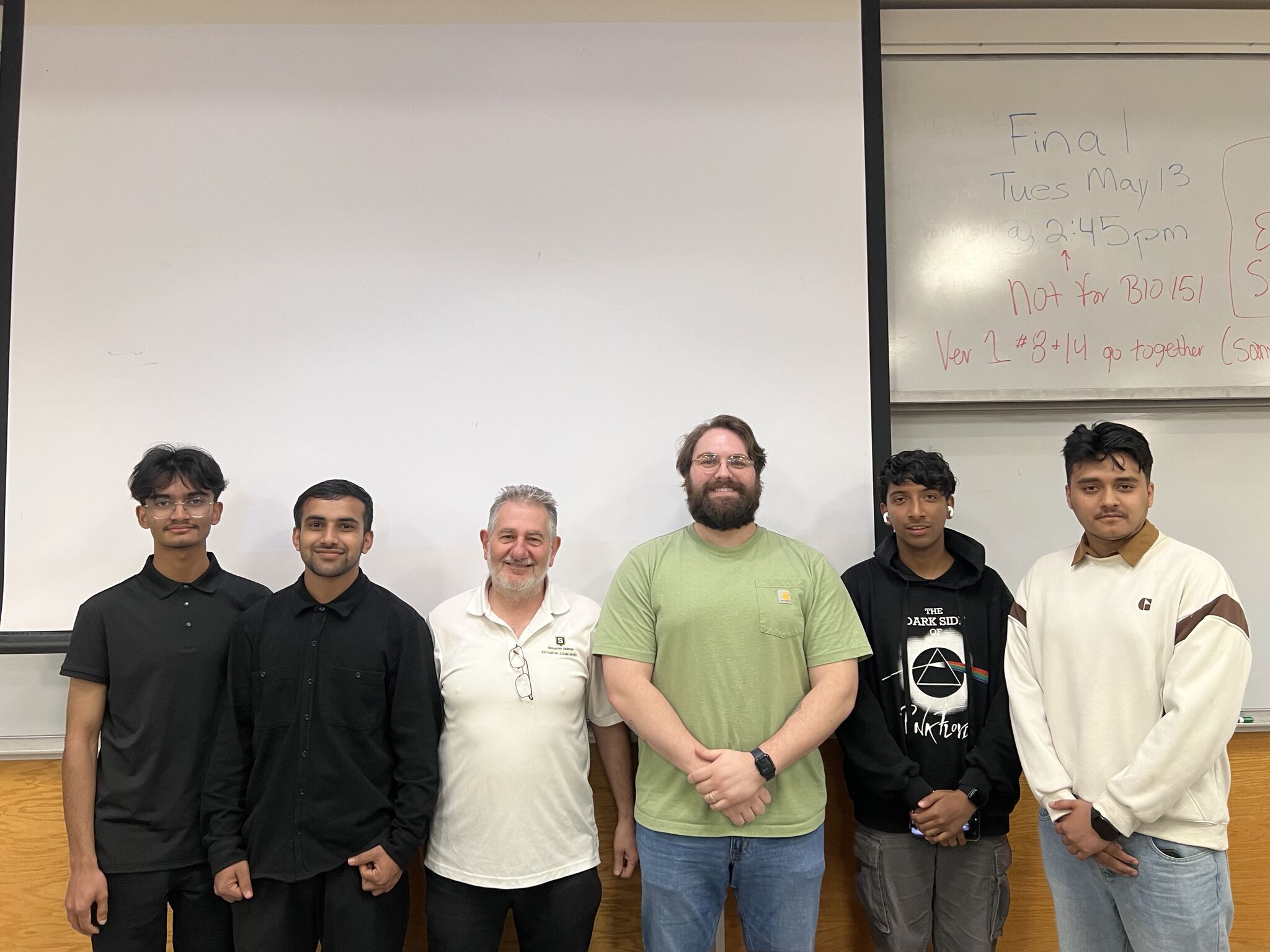 SWE class team with professor